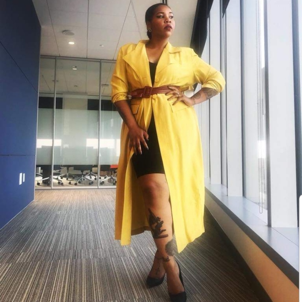 Vintage yellow trenchcoat